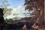 Nicolas Poussin Paysage avec une femme se lavant les pieds oil painting artist